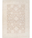 Oushak 9' 2" X 12' 10" Hand-Knotted Wool Rug 9' 2" X 12' 10" (279 X 391) / Taupe / Ivory