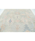 Oushak 9' 0" X 12' 0" Hand-Knotted Wool Rug 9' 0" X 12' 0" (274 X 366) / Green / Green