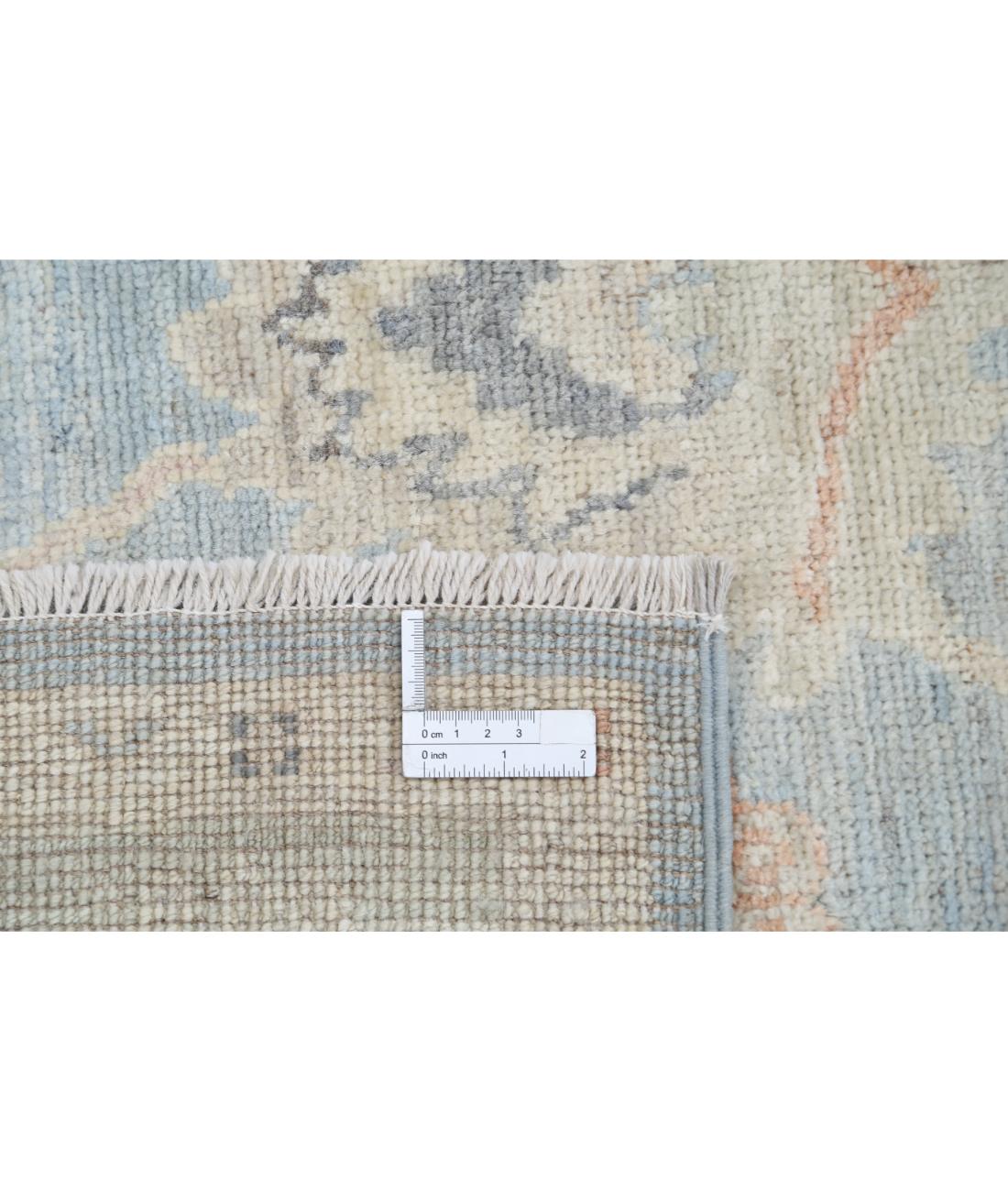 Oushak 5' 2" X 15' 11" Hand-Knotted Wool Rug 5' 2" X 15' 11" (157 X 485) / Blue / Silver