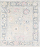 Oushak 8' 5" X 9' 11" Hand-Knotted Wool Rug 8' 5" X 9' 11" (257 X 302) / Silver / Grey