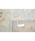 Oushak 6' 4" X 8' 2" Hand-Knotted Wool Rug 6' 4" X 8' 2" (193 X 249) / Blue / Ivory