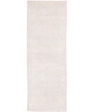 Oushak 2' 6" X 8' 0" Hand-Knotted Wool Rug 2' 6" X 8' 0" (76 X 244) / Ivory / Taupe