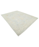 Oushak 9' 0" X 11' 9" Hand-Knotted Wool Rug 9' 0" X 11' 9" (274 X 358) / Silver / Taupe