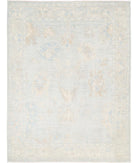 Oushak 9' 0" X 11' 9" Hand-Knotted Wool Rug 9' 0" X 11' 9" (274 X 358) / Silver / Taupe