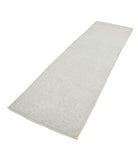 Oushak 3' 0" X 9' 8" Hand-Knotted Wool Rug 3' 0" X 9' 8" (91 X 295) / Ivory / Grey