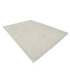 Oushak 8' 9" X 11' 8" Hand-Knotted Wool Rug 8' 9" X 11' 8" (267 X 356) / Ivory / Taupe