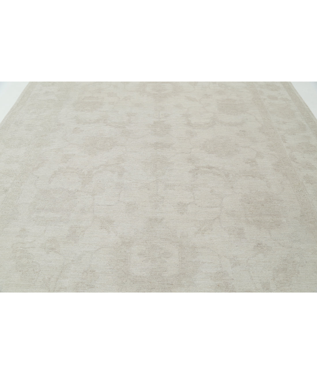 Oushak 8' 9" X 11' 8" Hand-Knotted Wool Rug 8' 9" X 11' 8" (267 X 356) / Ivory / Taupe