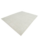 Oushak 8' 10" X 11' 8" Hand-Knotted Wool Rug 8' 10" X 11' 8" (269 X 356) / Silver / Ivory