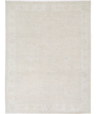 Oushak 8' 10" X 11' 8" Hand-Knotted Wool Rug 8' 10" X 11' 8" (269 X 356) / Silver / Ivory