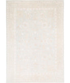 Oushak 10' 3" X 14' 5" Hand-Knotted Wool Rug 10' 3" X 14' 5" (312 X 439) / Grey / Ivory