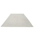 Oushak 9' 1" X 11' 11" Hand-Knotted Wool Rug 9' 1" X 11' 11" (277 X 363) / Ivory / Grey