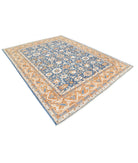 Oushak 8' 1" X 10' 3" Hand-Knotted Wool Rug 8' 1" X 10' 3" (246 X 312) / Blue / Orange