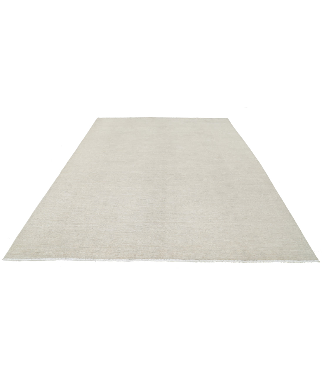 Oushak 8' 0" X 10' 2" Hand-Knotted Wool Rug 8' 0" X 10' 2" (244 X 310) / Ivory / Ivory