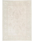 Oushak 8' 9" X 11' 9" Hand-Knotted Wool Rug 8' 9" X 11' 9" (267 X 358) / Ivory / Taupe