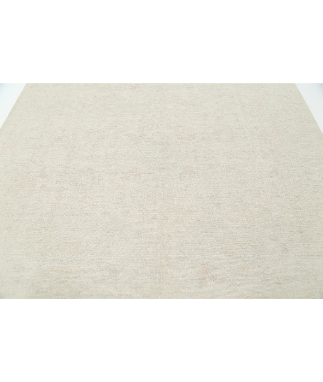 Oushak 8' 1" X 9' 9" Hand-Knotted Wool Rug 8' 1" X 9' 9" (246 X 297) / Ivory / Taupe