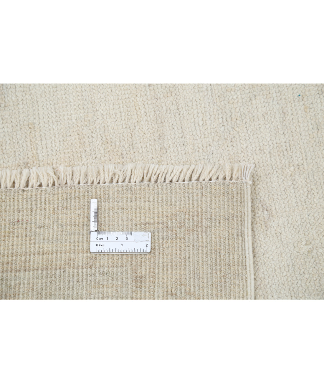 Oushak 8' 1" X 9' 9" Hand-Knotted Wool Rug 8' 1" X 9' 9" (246 X 297) / Ivory / Taupe