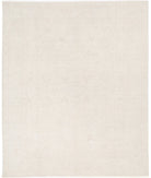 Oushak 8' 1" X 9' 9" Hand-Knotted Wool Rug 8' 1" X 9' 9" (246 X 297) / Ivory / Taupe