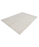 Oushak 6' 5" X 9' 6" Hand-Knotted Wool Rug 6' 5" X 9' 6" (196 X 290) / Silver / Ivory