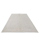 Oushak 6' 5" X 9' 6" Hand-Knotted Wool Rug 6' 5" X 9' 6" (196 X 290) / Silver / Ivory