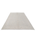Oushak 6' 5" X 9' 6" Hand-Knotted Wool Rug 6' 5" X 9' 6" (196 X 290) / Silver / Ivory
