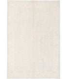 Oushak 6' 5" X 9' 6" Hand-Knotted Wool Rug 6' 5" X 9' 6" (196 X 290) / Silver / Ivory