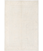 Oushak 6' 5" X 9' 6" Hand-Knotted Wool Rug 6' 5" X 9' 6" (196 X 290) / Silver / Ivory