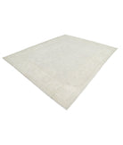 Oushak 9' 0" X 10' 11" Hand-Knotted Wool Rug 9' 0" X 10' 11" (274 X 333) / Silver / Ivory