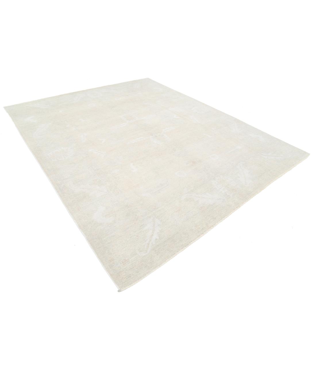 Oushak 8' 3" X 10' 0" Hand-Knotted Wool Rug 8' 3" X 10' 0" (251 X 305) / Silver / Ivory