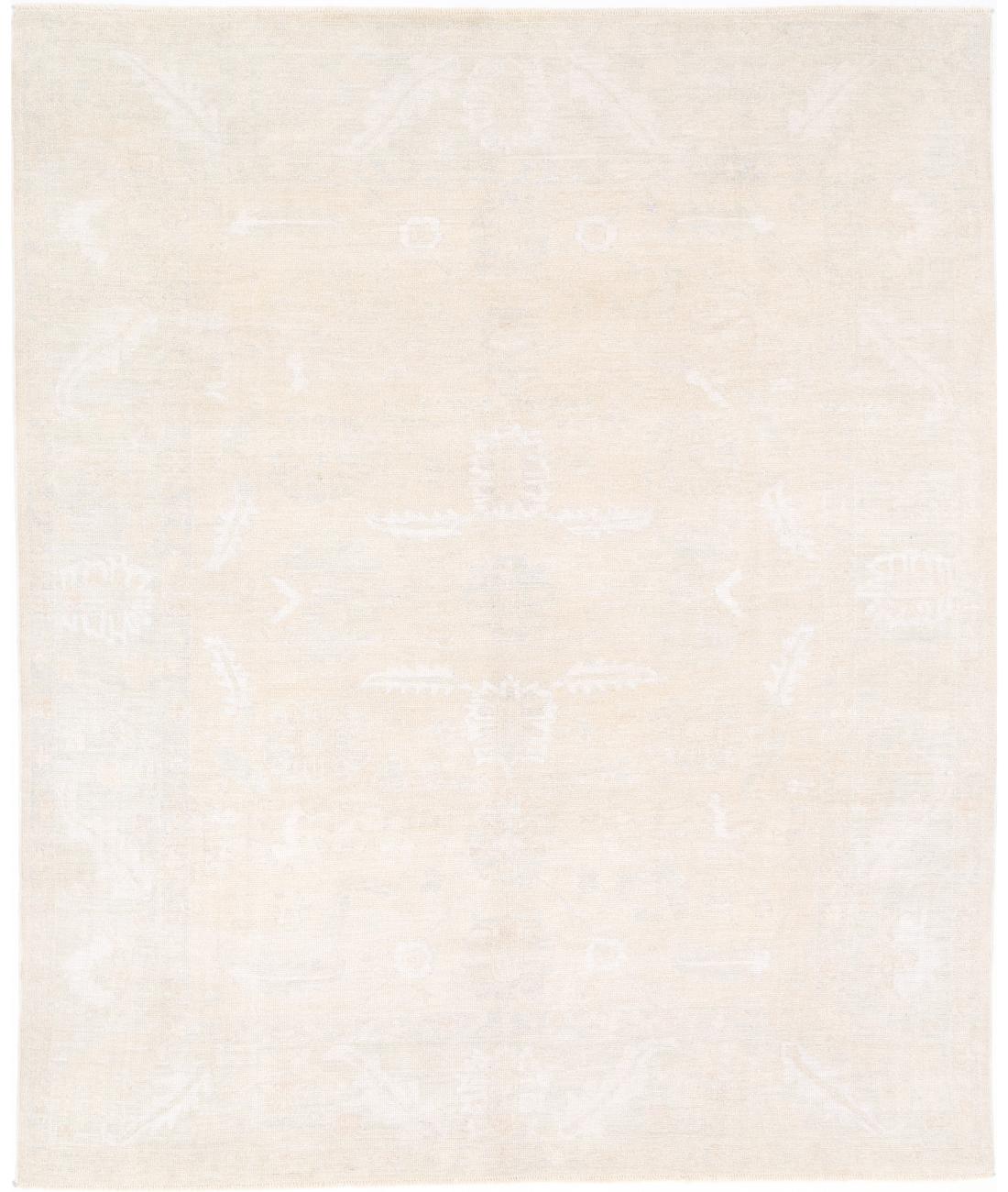 Oushak 8' 3" X 10' 0" Hand-Knotted Wool Rug 8' 3" X 10' 0" (251 X 305) / Silver / Ivory