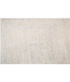 Oushak 7' 7" X 7' 10" Hand-Knotted Wool Rug 7' 7" X 7' 10" (231 X 239) / Silver / Ivory