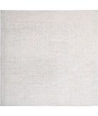 Oushak 7' 7" X 7' 10" Hand-Knotted Wool Rug 7' 7" X 7' 10" (231 X 239) / Silver / Ivory