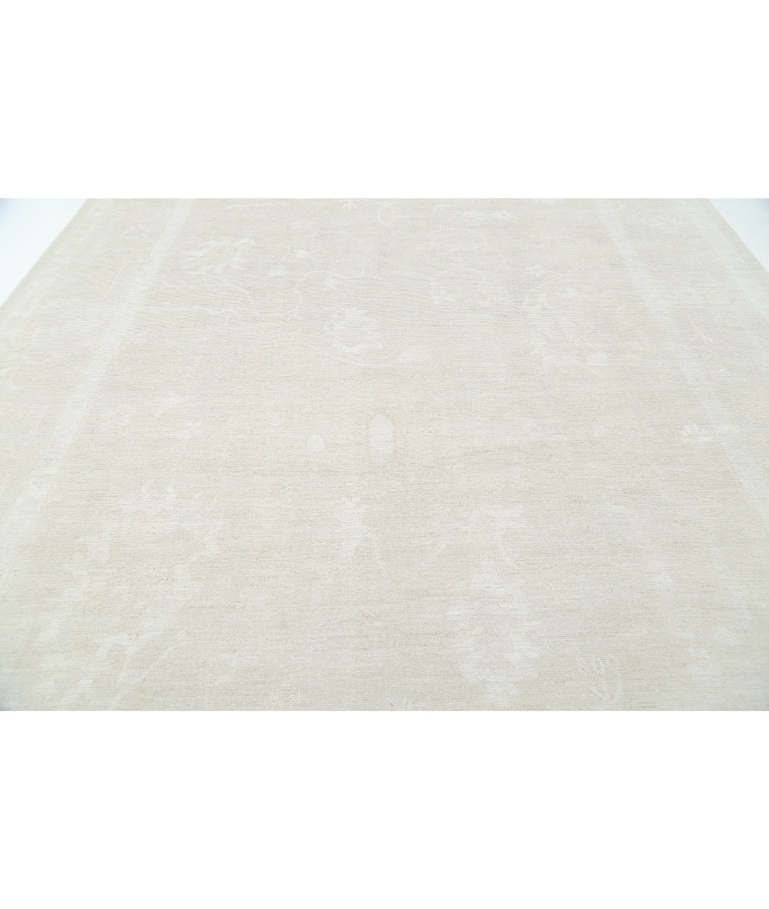 Oushak 10' 2" X 14' 1" Hand-Knotted Wool Rug 10' 2" X 14' 1" (310 X 429) / Taupe / Ivory