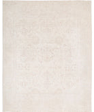 Oushak 9' 0" X 12' 7" Hand-Knotted Wool Rug 9' 0" X 12' 7" (274 X 384) / Ivory / Taupe