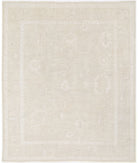 Oushak 7' 10" X 9' 8" Hand-Knotted Wool Rug 7' 10" X 9' 8" (239 X 295) / Beige / Beige