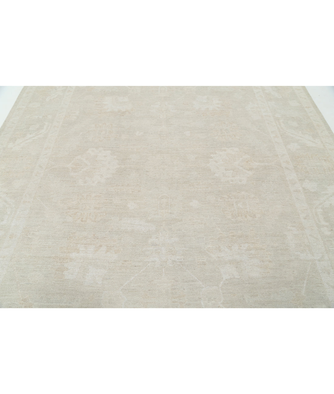 Oushak 8' 5" X 9' 10" Hand-Knotted Wool Rug 8' 5" X 9' 10" (257 X 300) / Beige / Beige