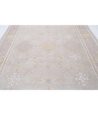 Hand Knotted Oushak Wool Rug 8' 10" X 11' 0" 8' 10" X 11' 0" (269 X 335) / Ivory / Peach