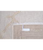Hand Knotted Oushak Wool Rug 8' 10" X 11' 0" 8' 10" X 11' 0" (269 X 335) / Ivory / Peach