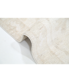 Hand Knotted Oushak Wool Rug 8' 5" X 9' 11" 8' 5" X 9' 11" (257 X 302) / Taupe / Ivory