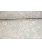 Hand Knotted Oushak Wool Rug 8' 1" X 9' 8" 8' 1" X 9' 8" (246 X 295) / Taupe / Ivory