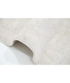 Hand Knotted Oushak Wool Rug 6' 5" X 9' 0" 6' 5" X 9' 0" (196 X 274) / Ivory / Brown