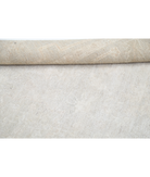Hand Knotted Oushak Wool Rug 6' 5" X 9' 0" 6' 5" X 9' 0" (196 X 274) / Ivory / Brown