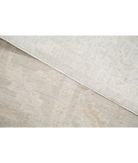 Hand Knotted Oushak Wool Rug 6' 5" X 9' 0" 6' 5" X 9' 0" (196 X 274) / Ivory / Brown