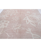 Hand Knotted Oushak Wool Rug 8' 8" X 11' 9" 8' 8" X 11' 9" (264 X 358) / Brown / Ivory