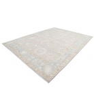 Hand Knotted Oushak Wool Rug 10' 3" X 13' 9" 10' 3" X 13' 9" (312 X 419) / Purple / Blue