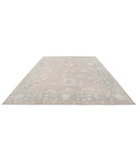 Hand Knotted Oushak Wool Rug 10' 3" X 13' 9" 10' 3" X 13' 9" (312 X 419) / Purple / Blue
