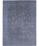 Hand Knotted Overdye Wool Rug - 8'11'' x 12'2'' 8' 11" X 12' 2" ( 272 X 371 ) / Blue / N/A