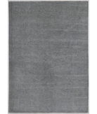 Hand Knotted Overdye Wool Rug 6' 2" X 8' 9" 6' 2" X 8' 9" (188 X 267) / Grey / Grey