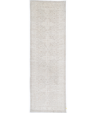 Hand Knotted Overdye Wool Rug 2' 10" X 11' 2" 2' 10" X 11' 2" (86 X 340) / Grey / Grey
