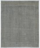 Hand Knotted Overdye Wool Rug 8' 1" X 9' 5" 8' 1" X 9' 5" (246 X 287) / Grey / Grey