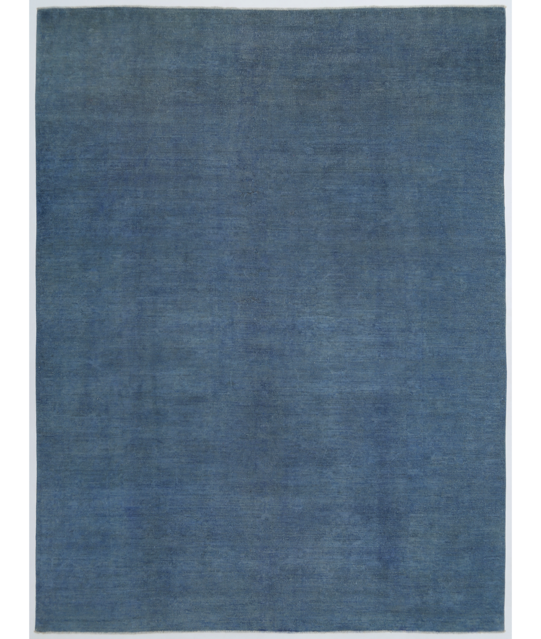 Hand Knotted Overdye Wool Rug - 8'9'' x 11'6'' 8' 9" X 11' 6" ( 267 X 351 ) / Blue / Blue
